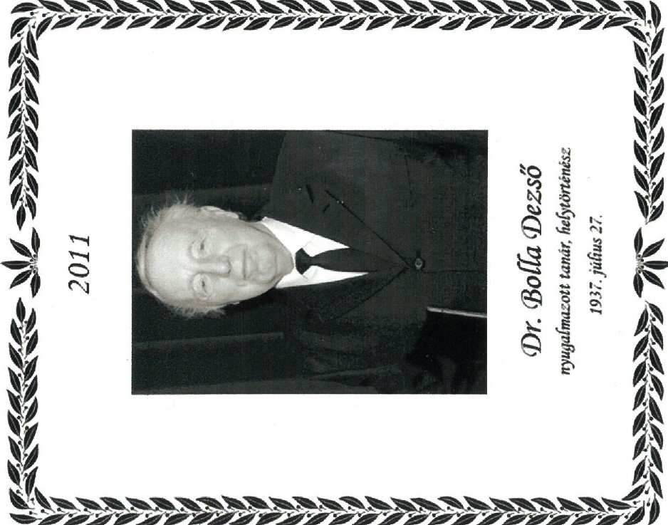 2011 Dr. Bolla Dezso