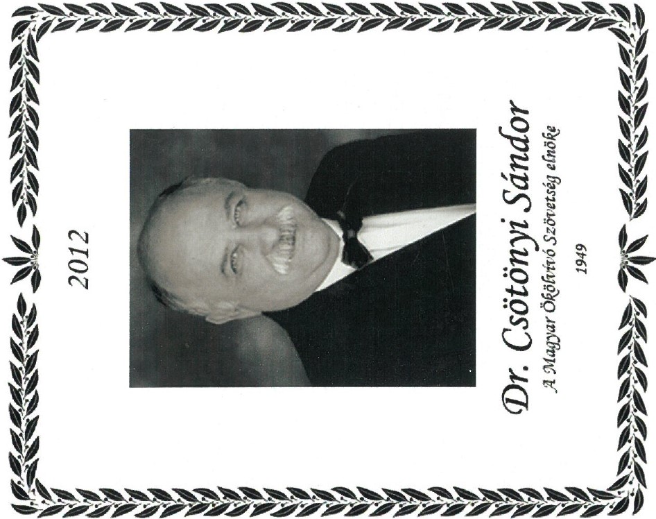 2012 Dr. Csotonyi Sandor