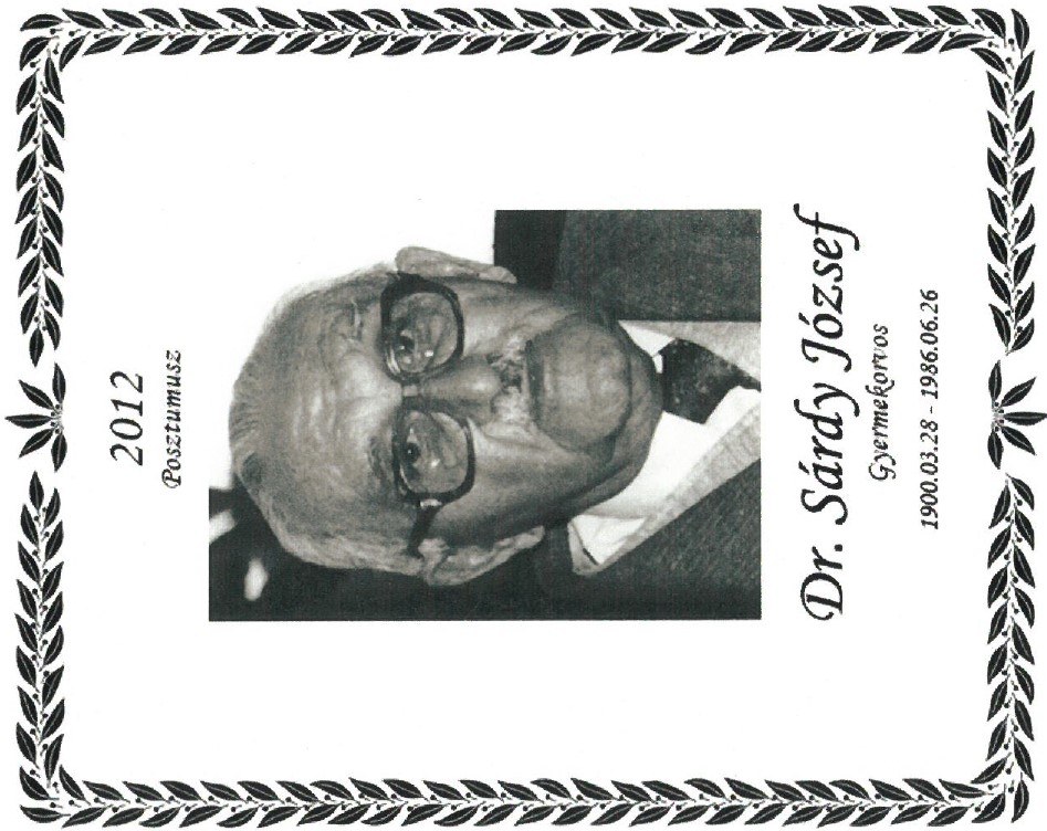 2012 Dr. Sardy Jozsef