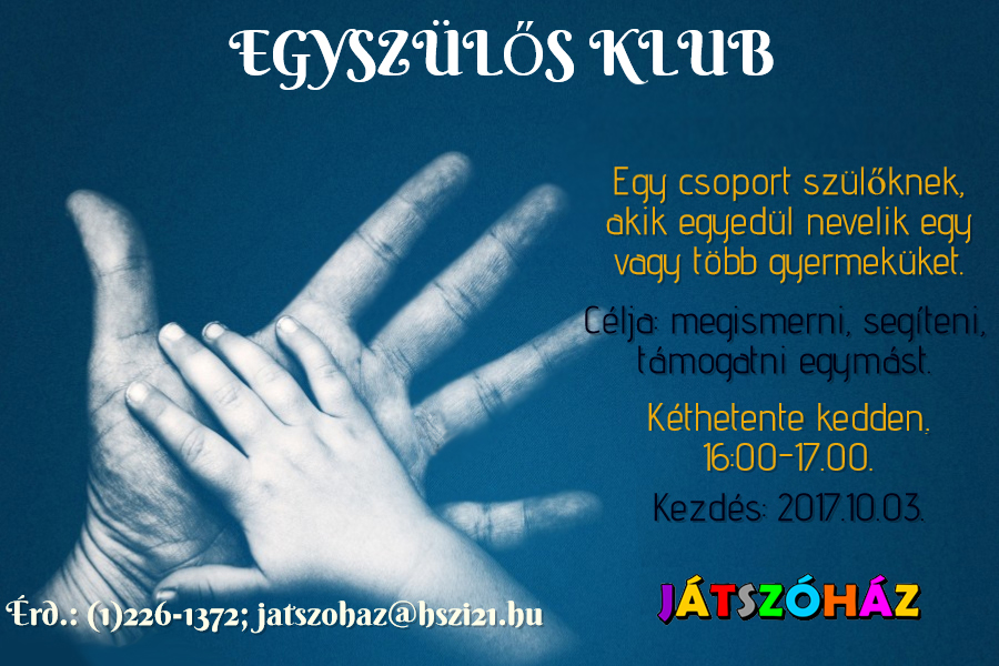 JATSZOHAZ Egyszulos Klub plakat