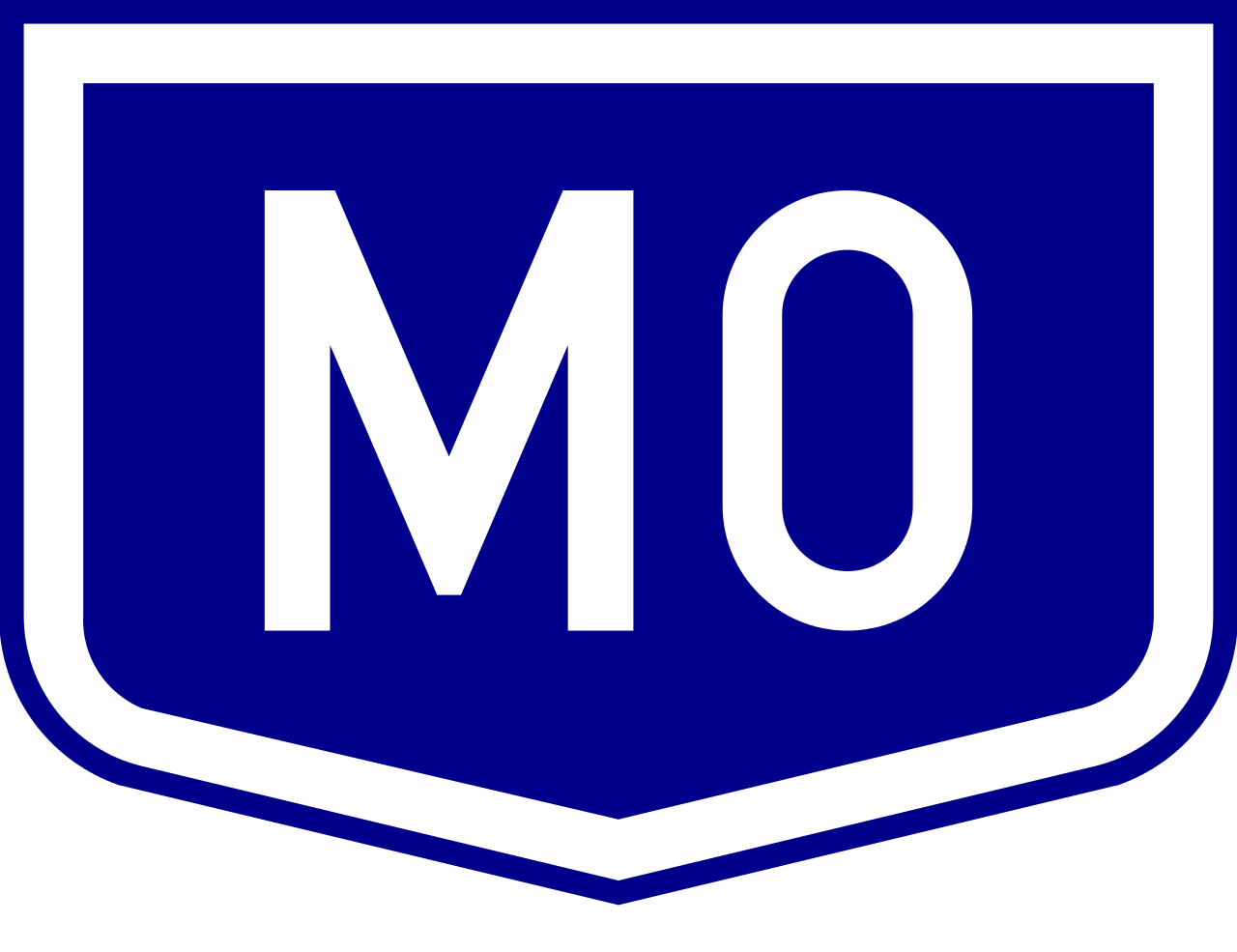 M0 Hu Otszogletu kek tabla.svg