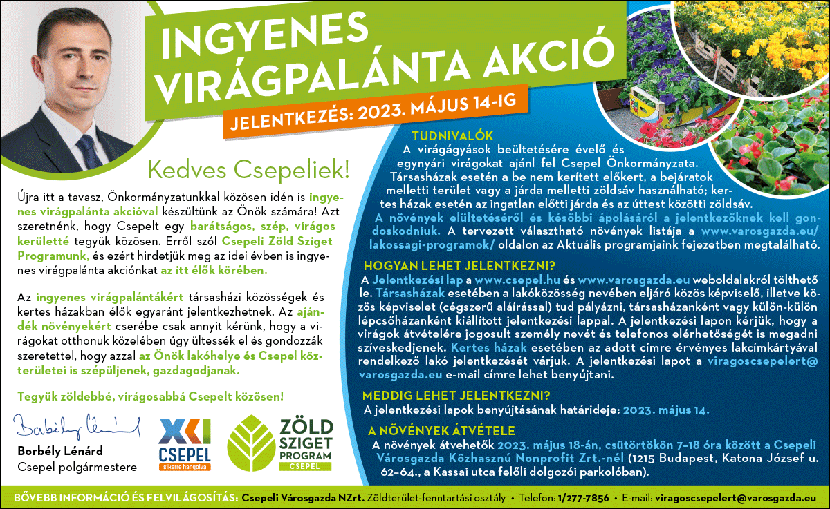 Viragos Csepelert 2023