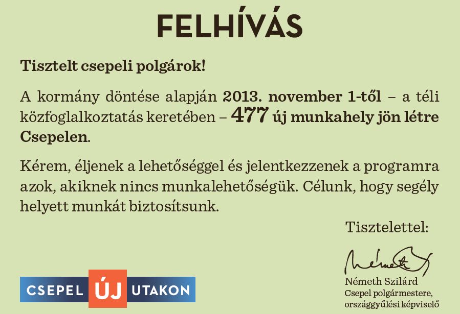 felhivas