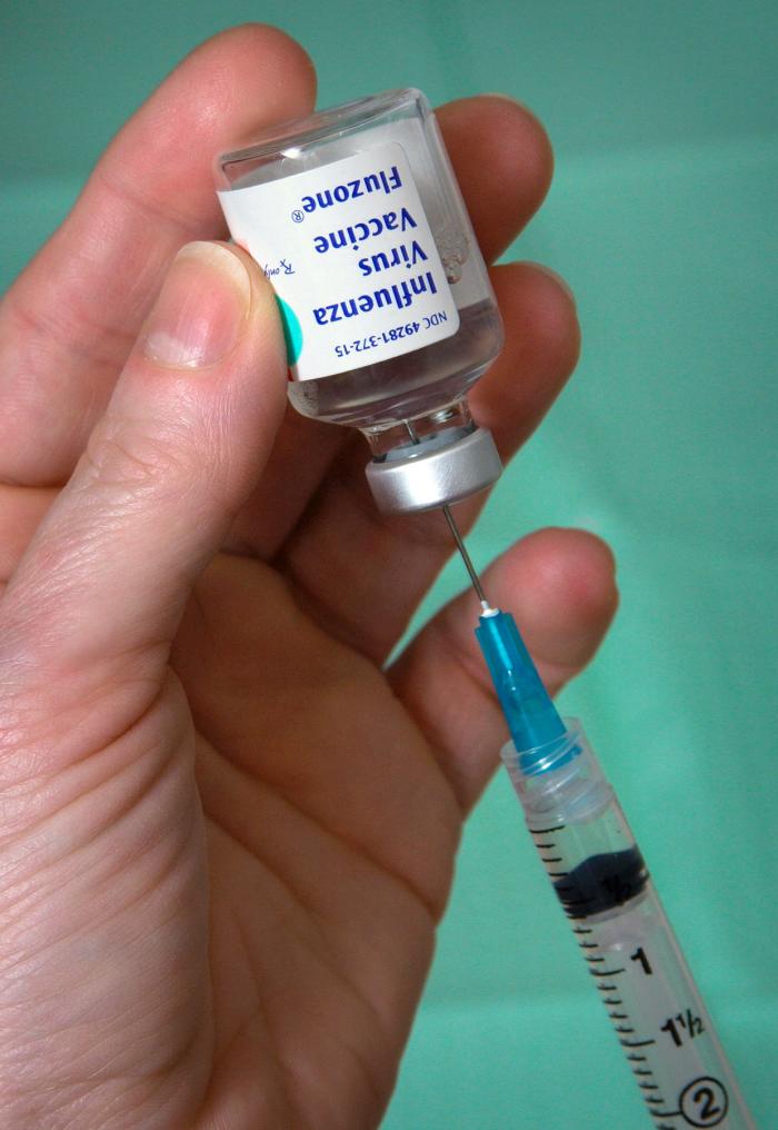 Fluzone vaccine extracting