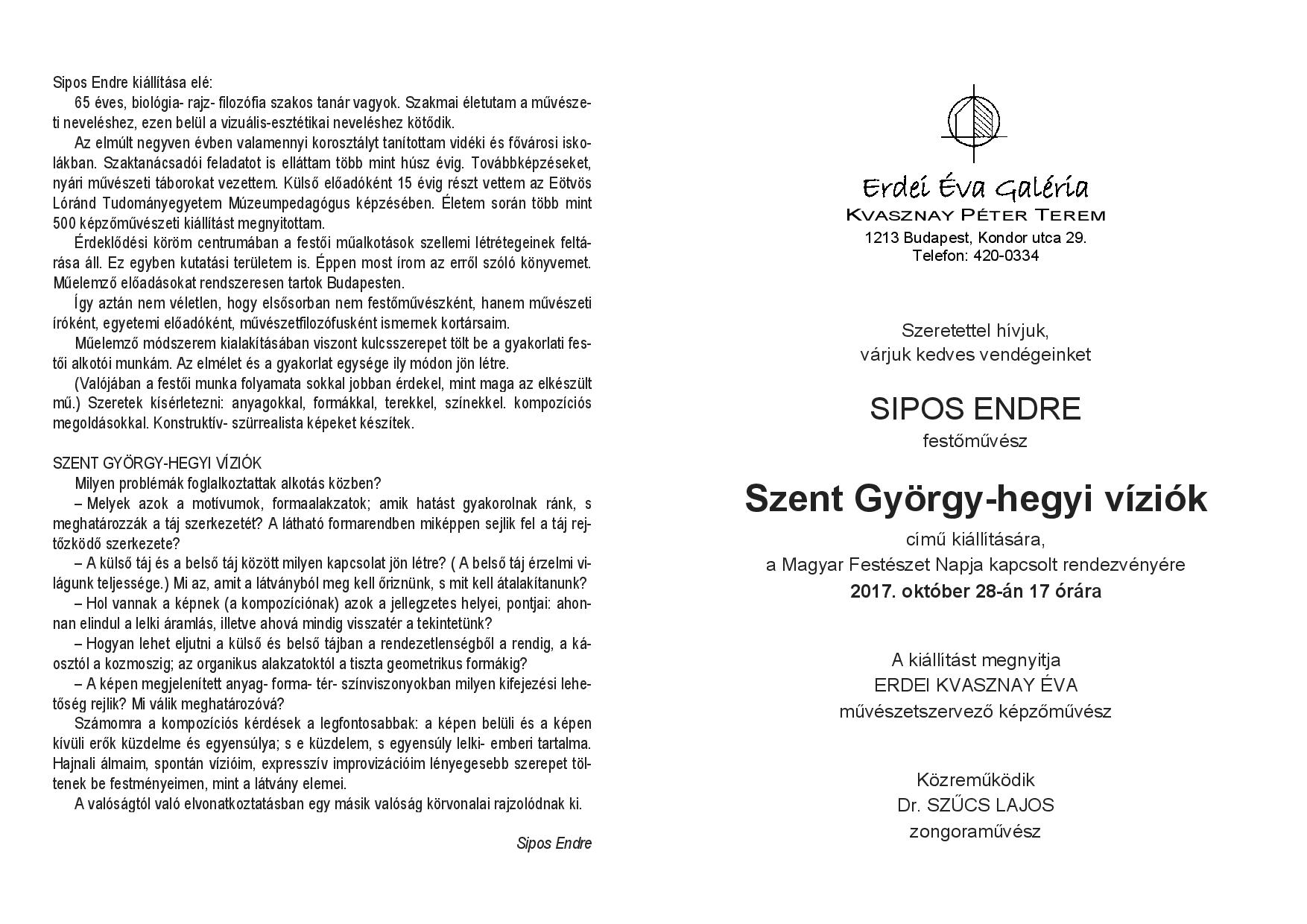 Sipos Endre kiallitasara meghivo page 002