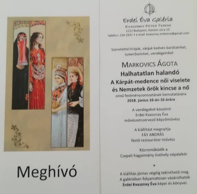 2018.06.16. Markovics Agota meghivo