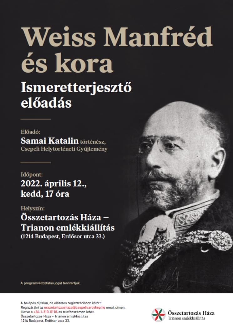 Weiss Manfred eloadas plakat