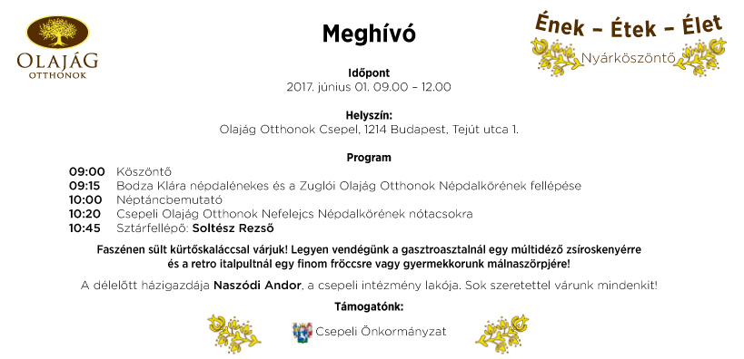 meghivo enek etel